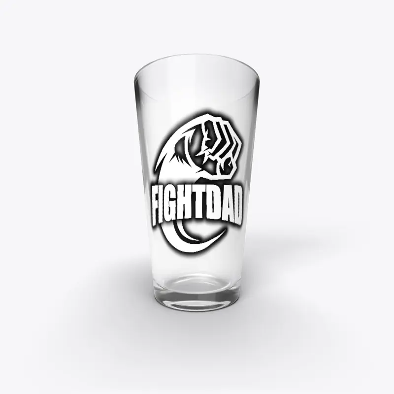 Fight Dad 16oz Glass