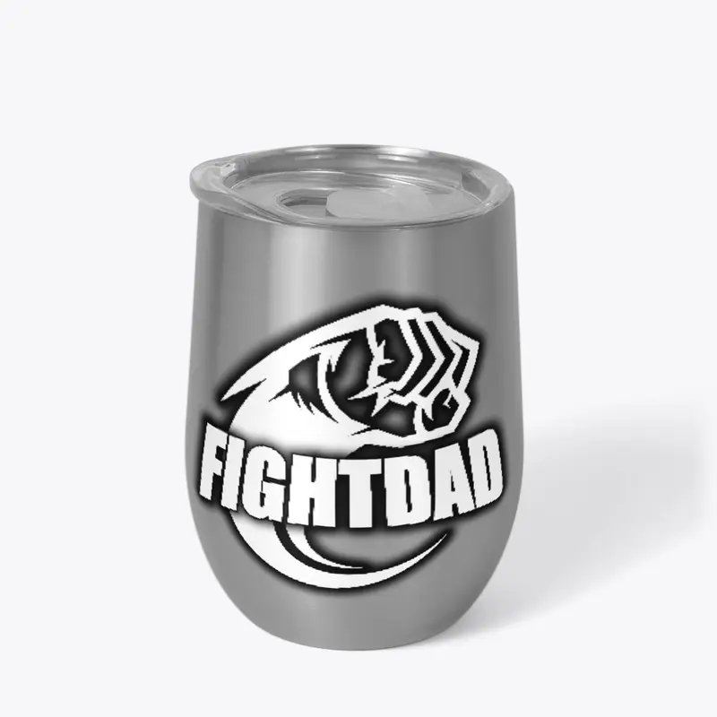 Fight Dad Wine Tumbler